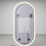 Glowa Oval Mirror 120x60cm Matt Gold