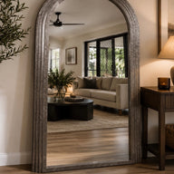 CIARA Large Arch Mirror | Oversized Arched Wall Mirror 190x110cm