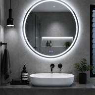 Solar Pro Round LED Mirror 100cm