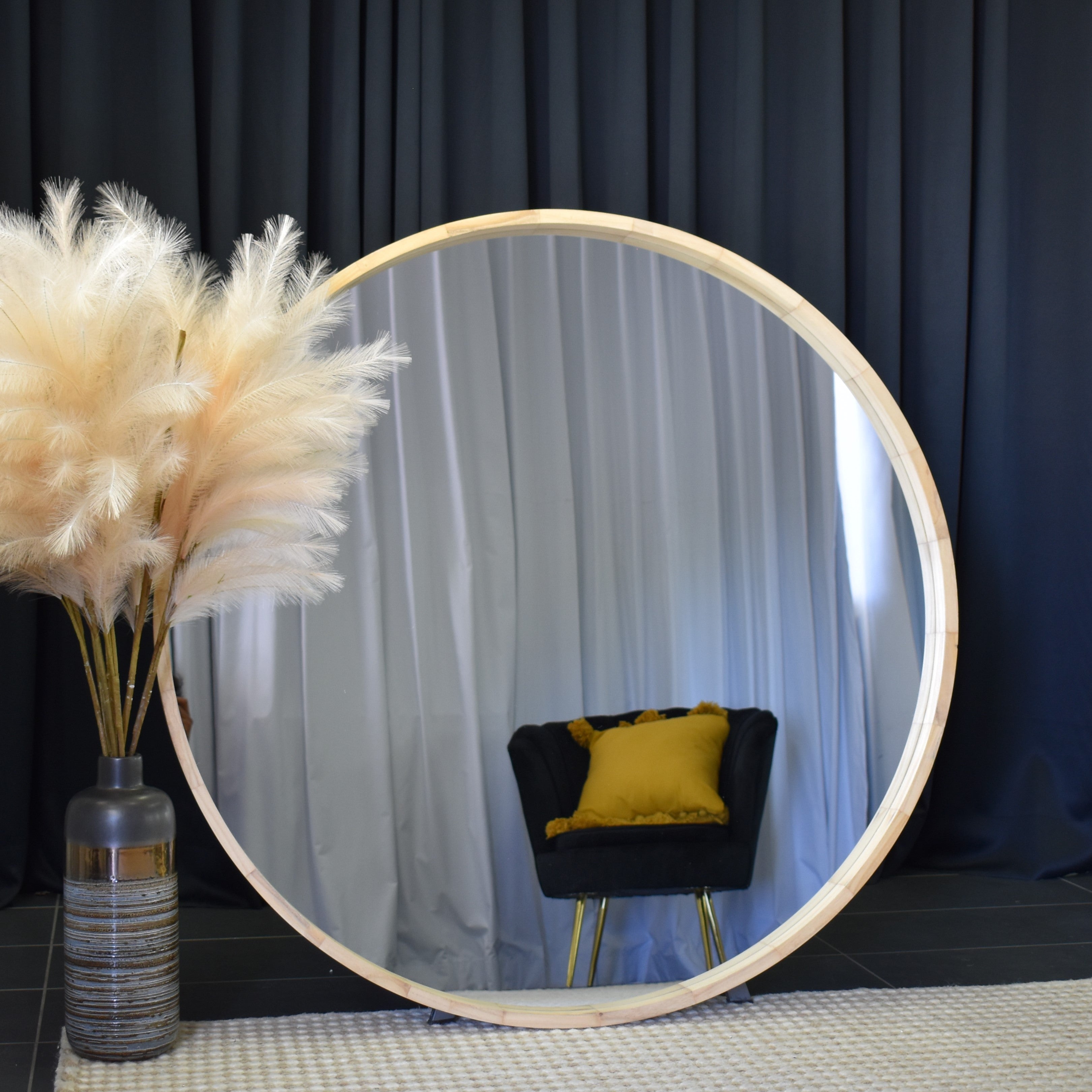 Round Wood Mirror From $88 to $399