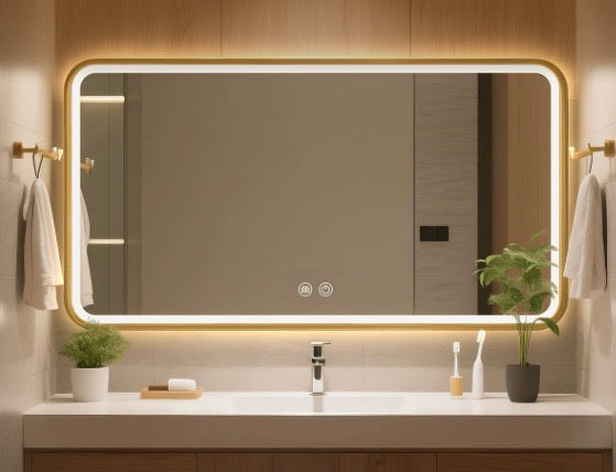 Zura LED Mirror curved frame