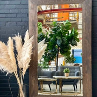 Extra Large Wood Rectangle Mirror