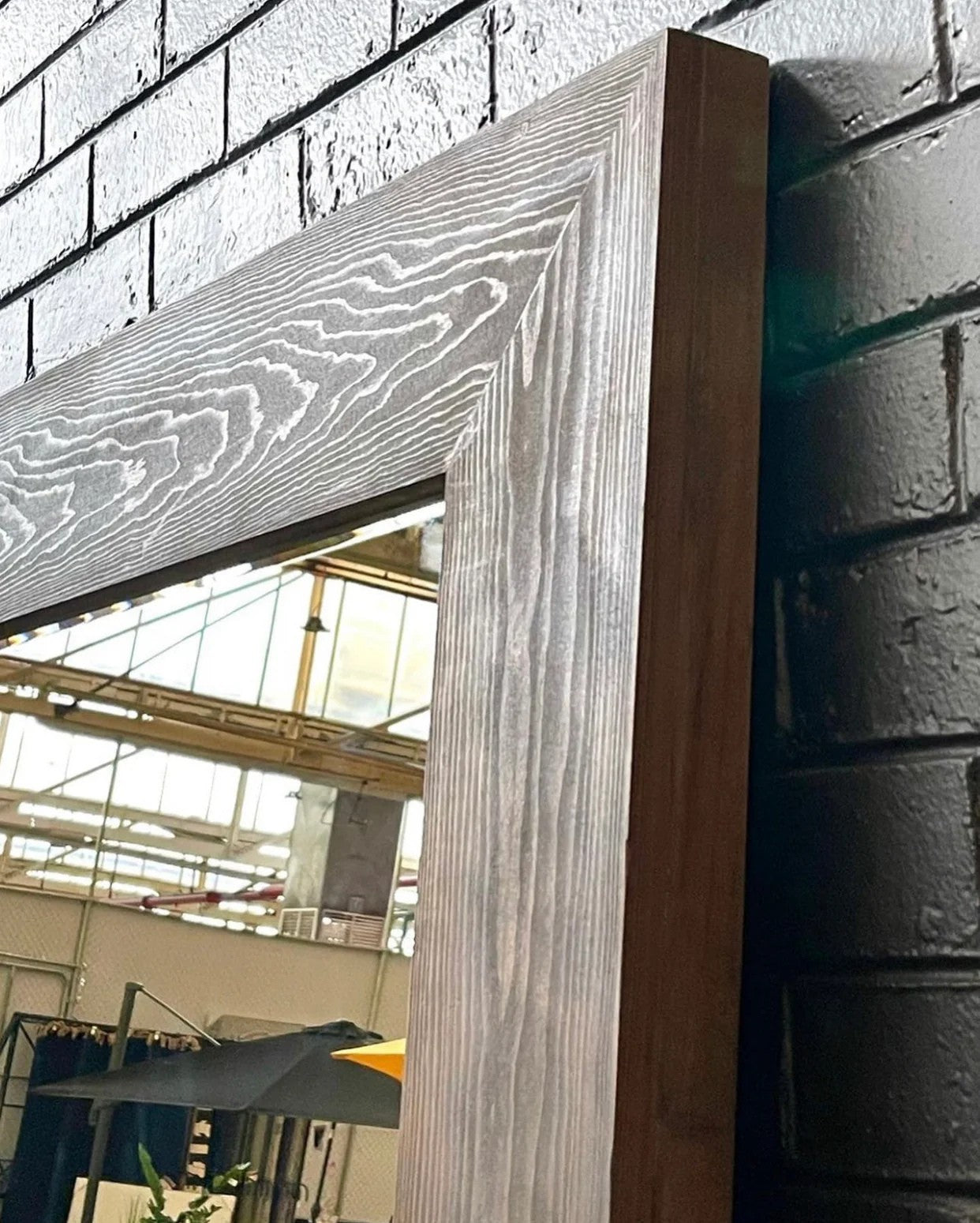 Extra Large Wood Rectangle Mirror