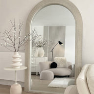 CIARA Large Arch Mirror | Oversized Arched Wall Mirror 190x110cm