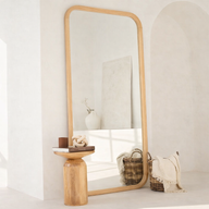 Calma large wood rectangular Mirror (Pre Order)