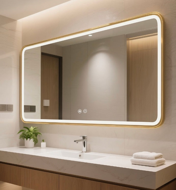 Zura LED Mirror curved frame