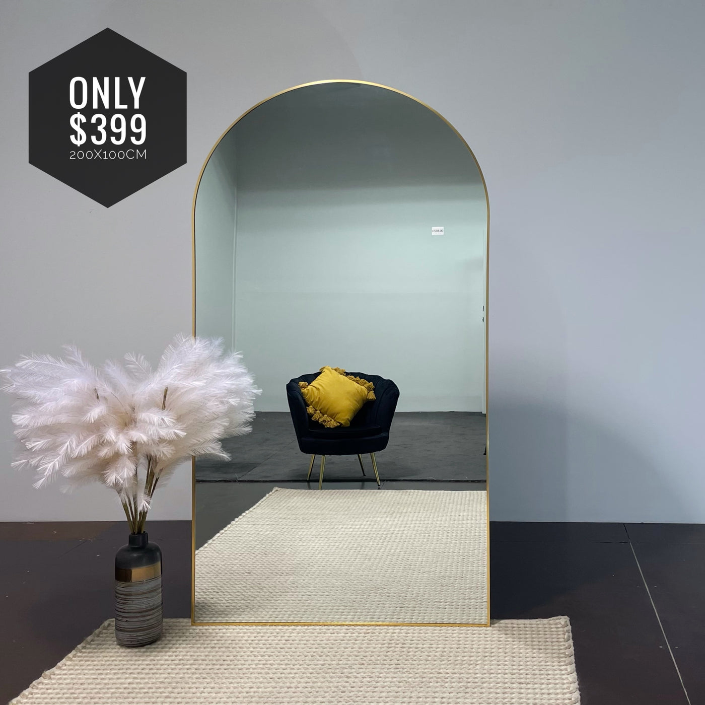 Clover Arch Mirror Minimalist Metal Frame