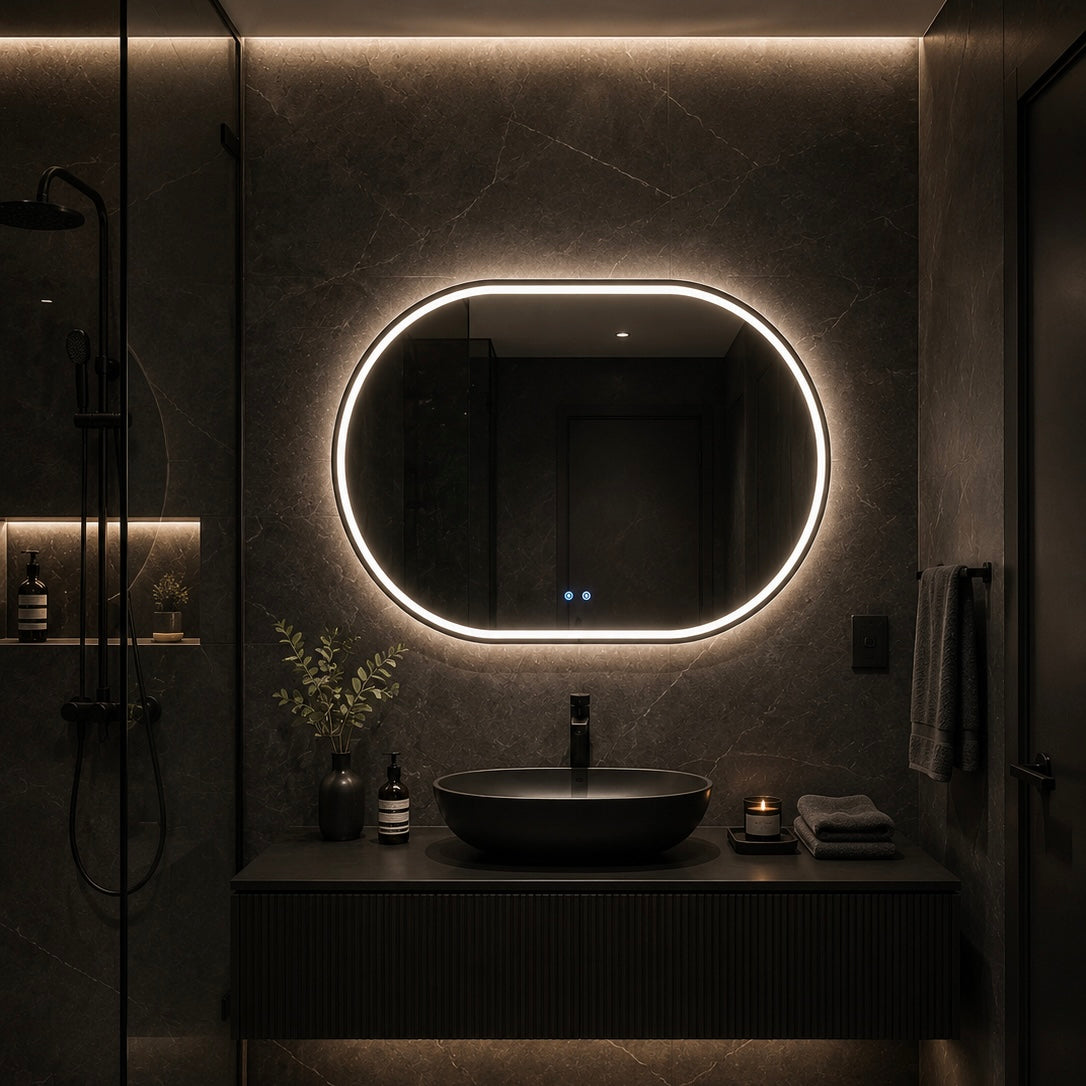 LUVA Pro Oval LED Mirror 120x80cm