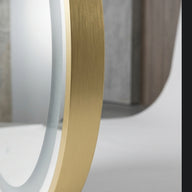 Glowa Oval Mirror 120x60cm Matt Gold