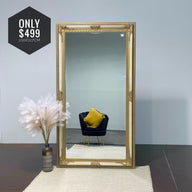 Antique Versace Crackled Mirror