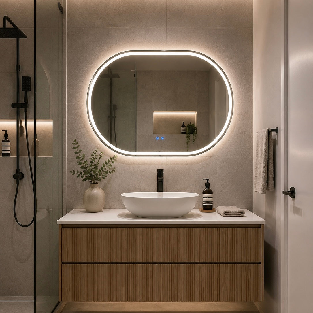 LUVA Pro Oval LED Mirror 120x80cm