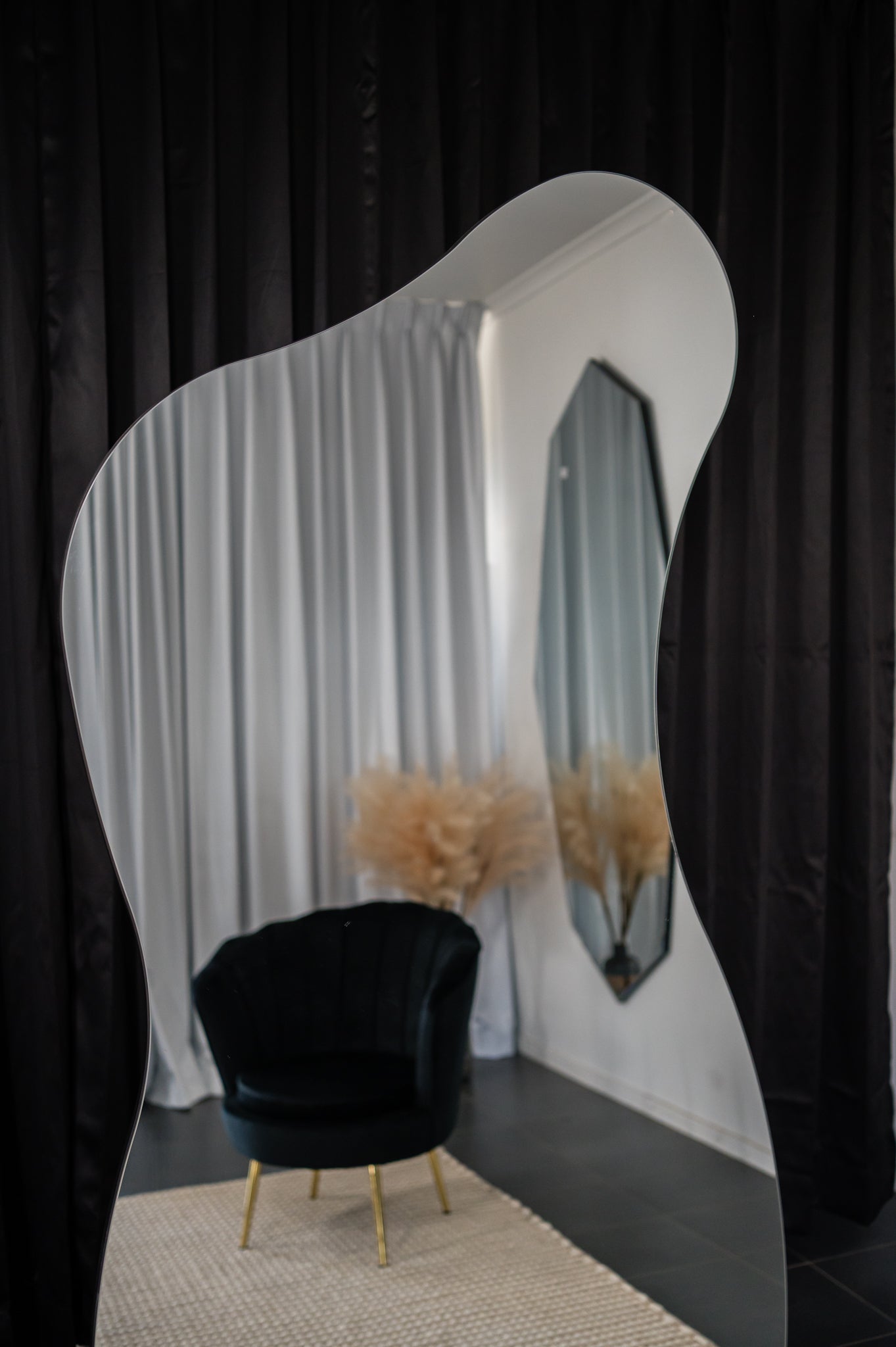 Irregular Hourglass Mirror $399 size 190x90cm