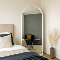 Wood Arch Large TAMARA  Mirror Black White Natural