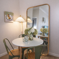 Calma large wood rectangular Mirror