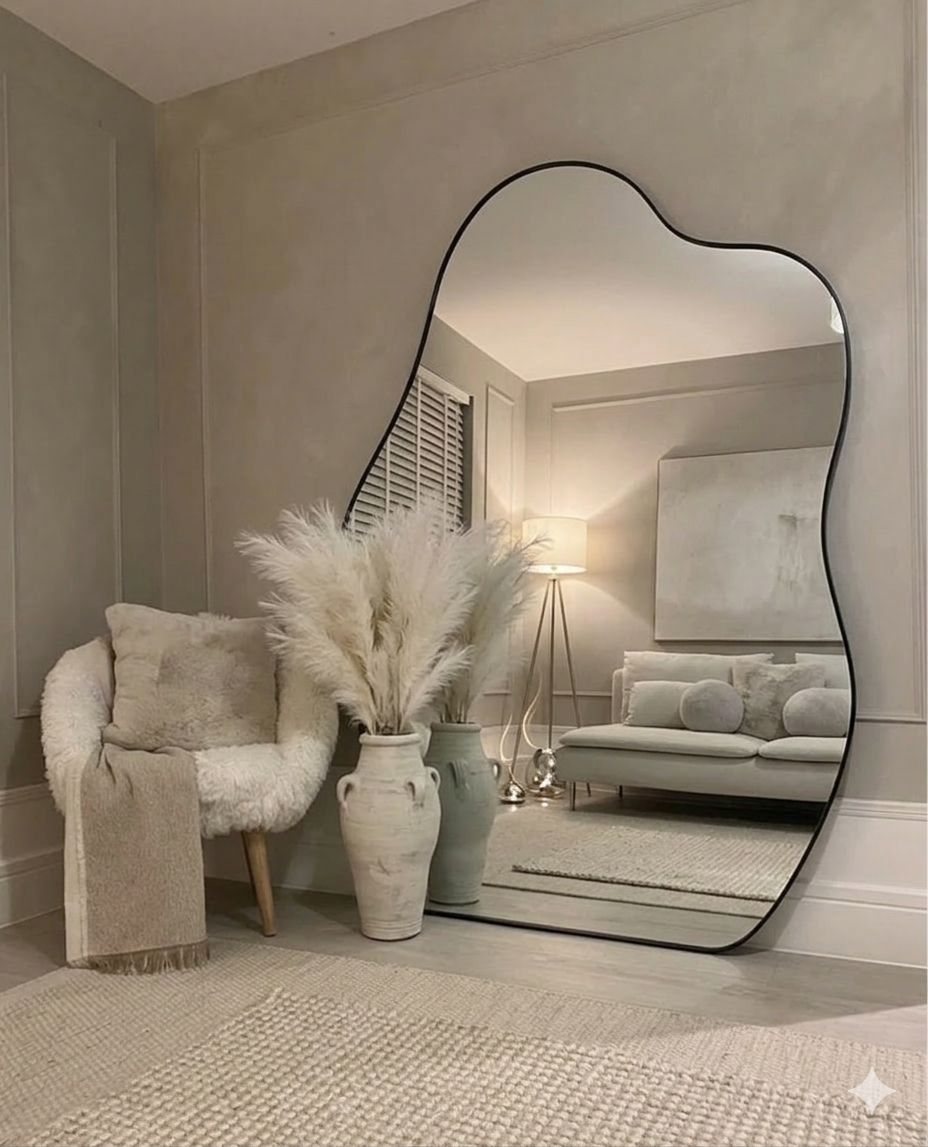 Extra Large Irregular Mirror - AMIRA | Freeform & Asymmetrical Wall Mirror