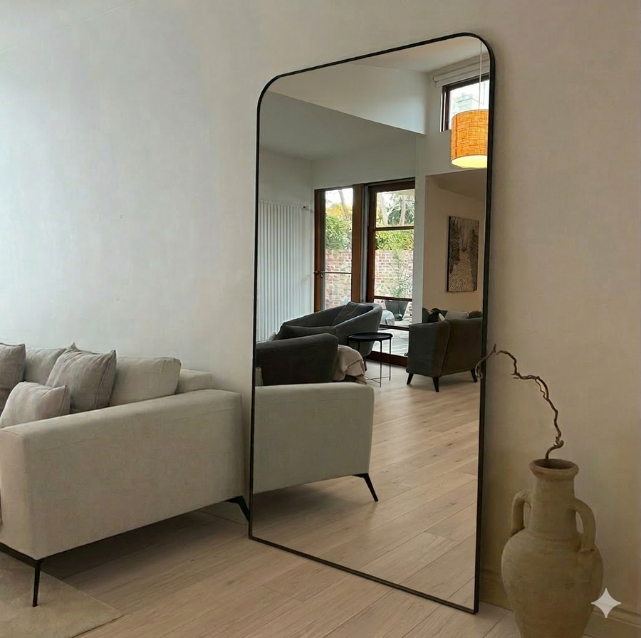 Louis Minimalist Large Rectangle Mirror