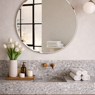 Zora Round Bevel Mirror 100cm ( Pre order only)