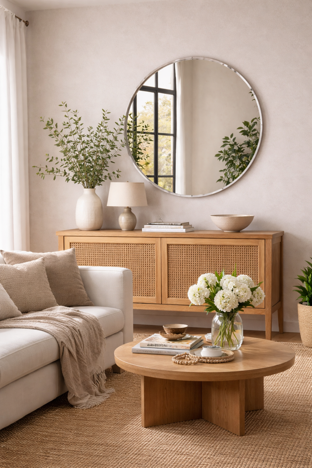 Zora Round Bevel Mirror 100cm ( Pre order only)