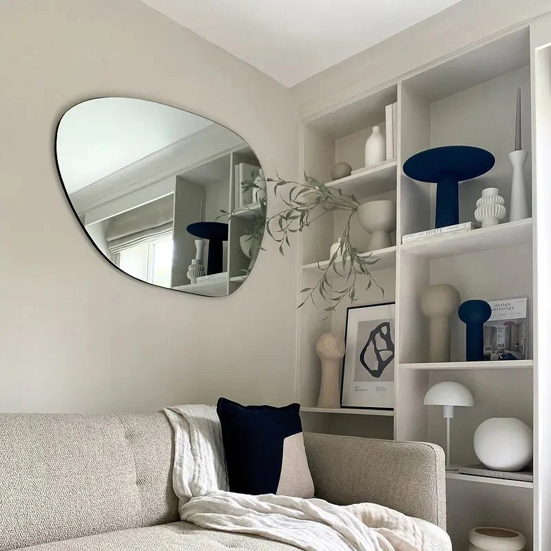 HALO - 100x80cm Curved Irregular Wall Mirror / Modern Design