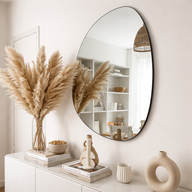 HALO - 100x80cm Curved Irregular Wall Mirror / Modern Design