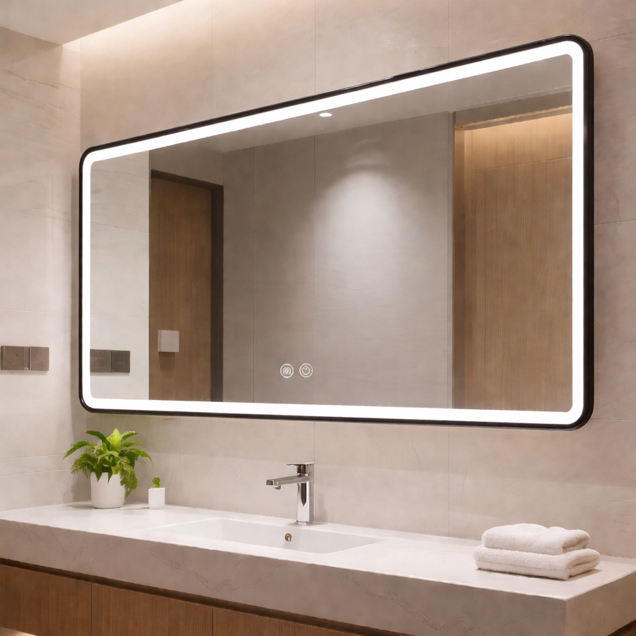 Zura LED Mirror curved frame
