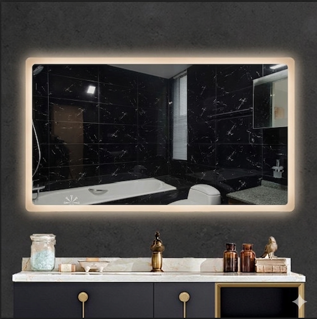 Sigma Pro Rectangle large LED Mirror 140x100cm