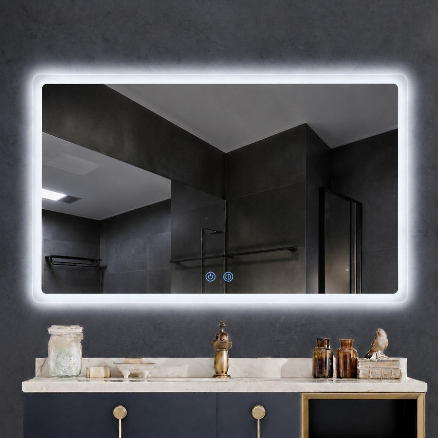 Sigma Pro Rectangle large LED Mirror 140x100cm