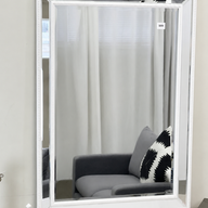 Sapphire Beaded Rectangle Large Mirror – Elegant Statement Wall Decor