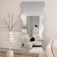 Wavy Full length Irregular Mirror