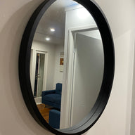 Round Wood Mirror Size 80cm - 110cm