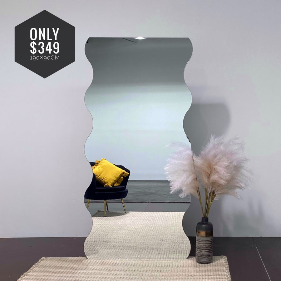 Wavy Full length Irregular Mirror