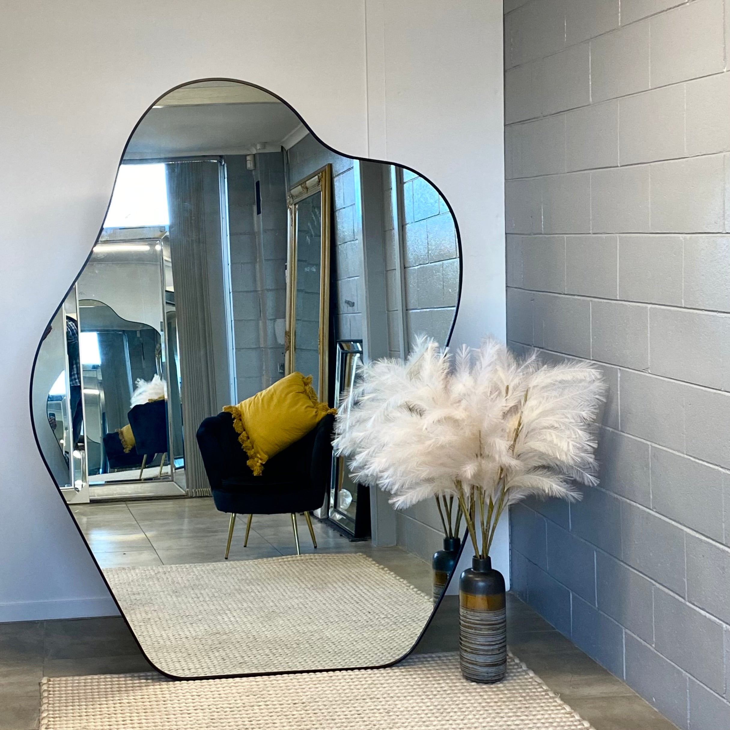 Extra Large Irregular Mirror - AMIRA | Freeform & Asymmetrical Wall Mirror