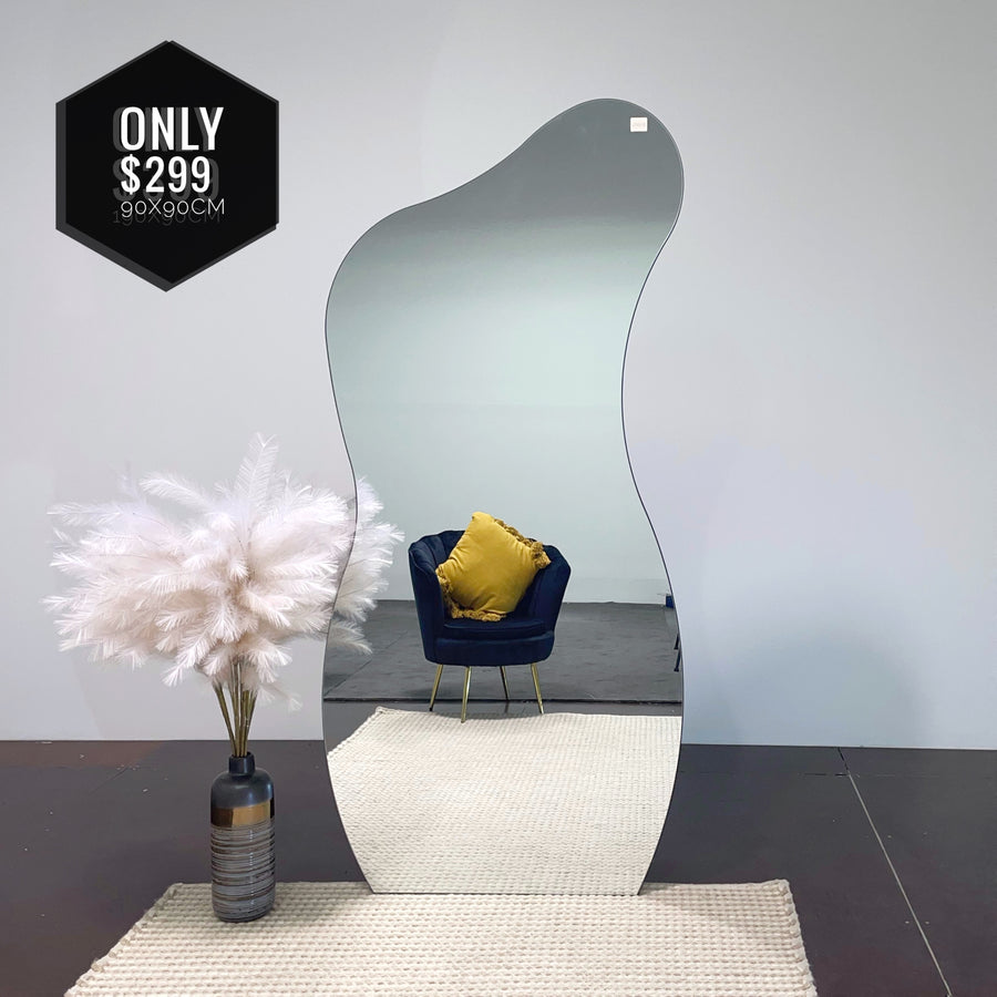 Hourglass Large Irregular Shape Mirror size 190x90cm
