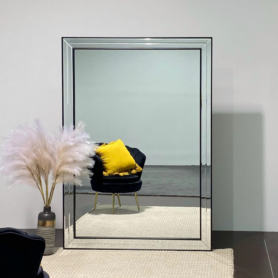 Italian Design Alma large Rectangle Mirror - Size 175x125cm