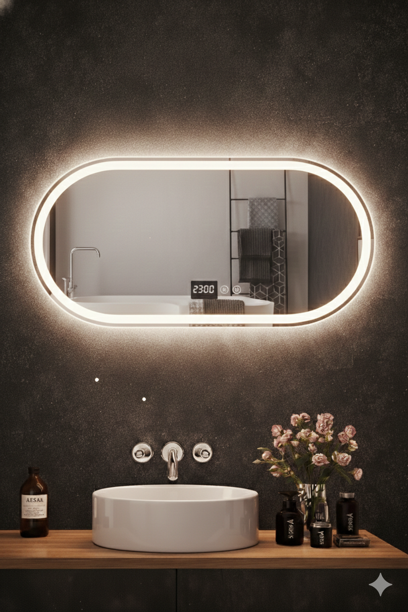LUVA Pro Oval LED Mirror 120x80cm