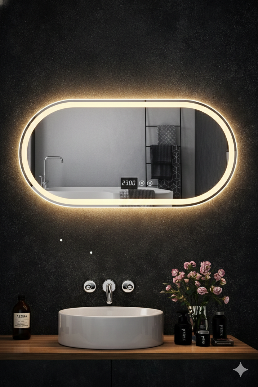 LUVA Pro Oval LED Mirror 120x80cm