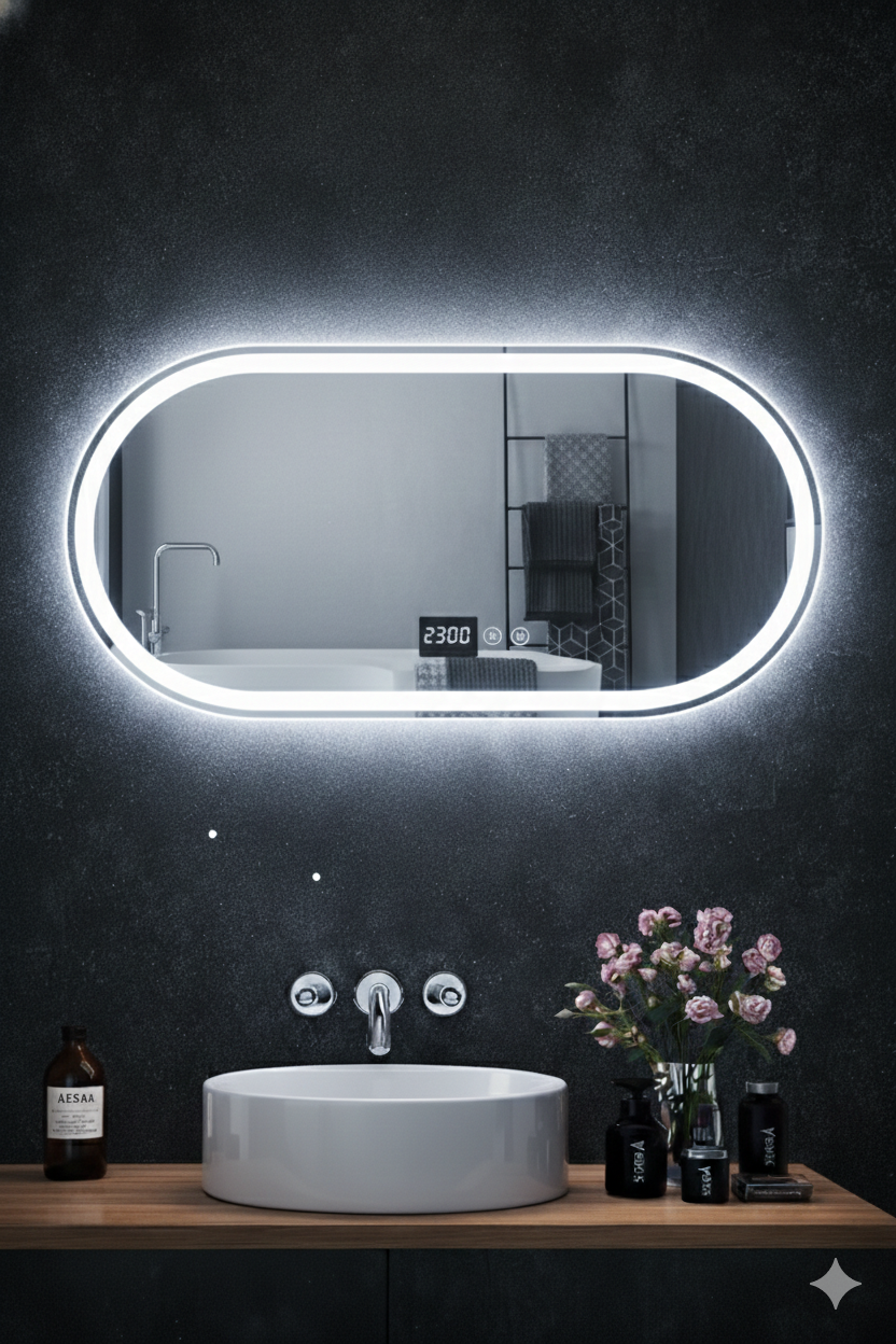 LUVA Pro Oval LED Mirror 120x80cm
