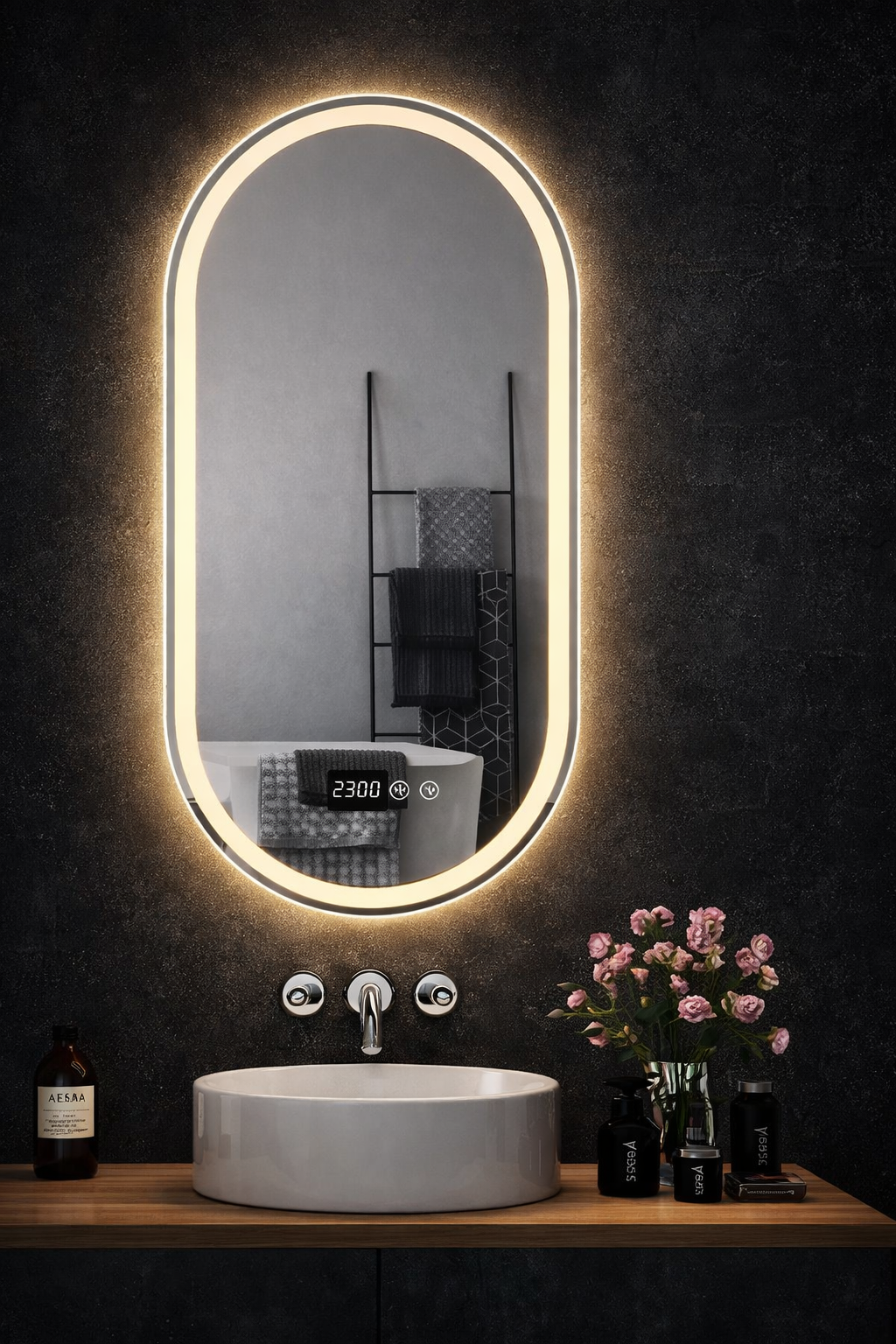 LUVA Pro Oval LED Mirror 120x80cm