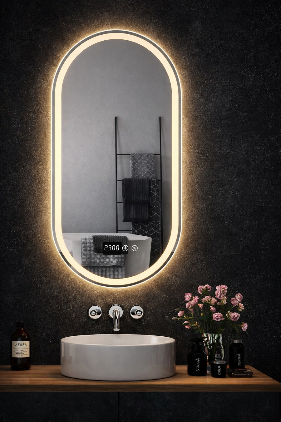 LUVA Pro Oval LED Mirror 120x80cm