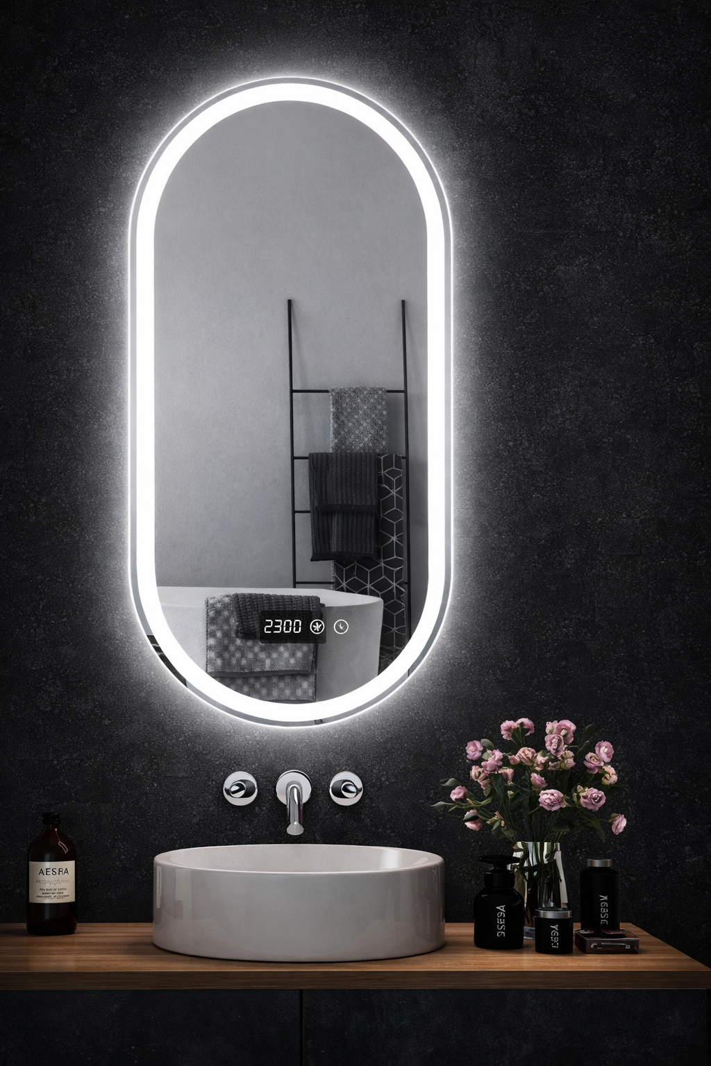 LUVA Pro Oval LED Mirror 120x80cm