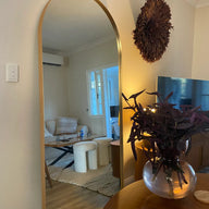 Large Arched Mirror ZENITH with Leaped Frame – Modern Minimalist Statement Wall Mirror