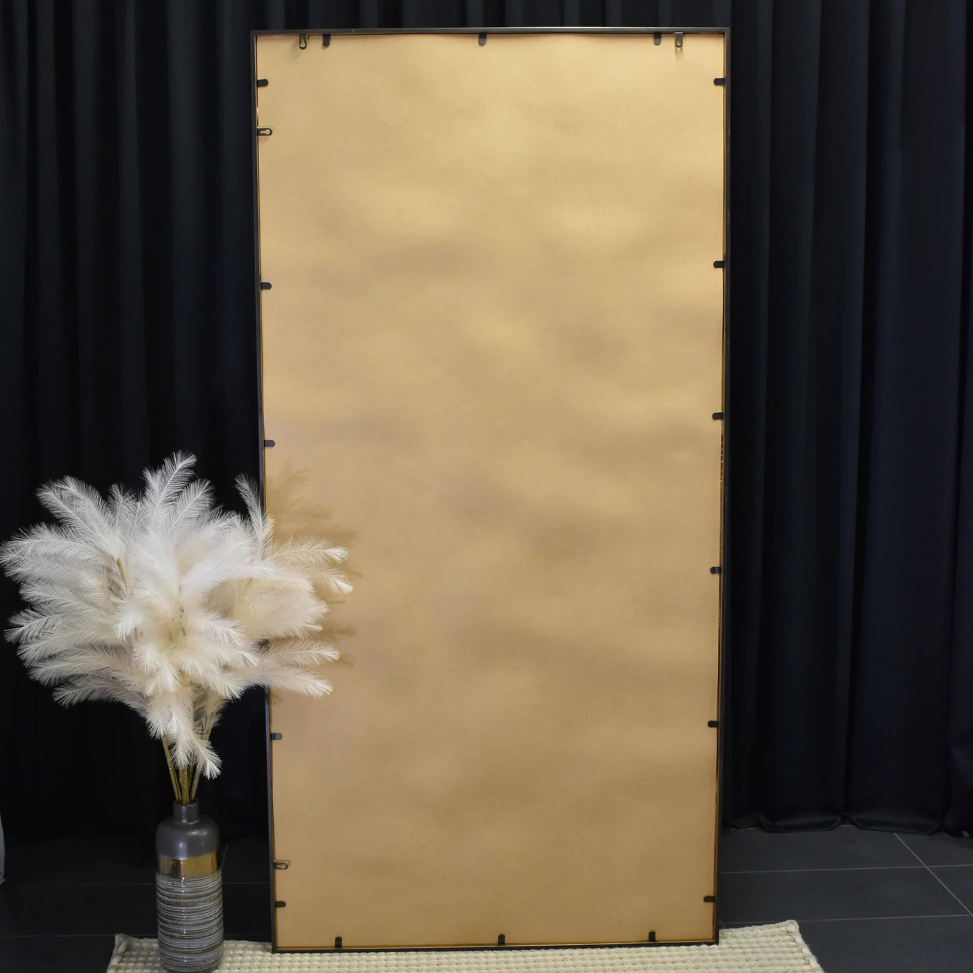 Manhattan Grid Rectangle Large Hampton Mirror