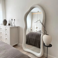 Matsuri 190x90cm Extra Large Irregular Full-Length Mirror – Cream Frame