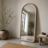 The Haven Mirror – Oversized Wooden Arch Mirror