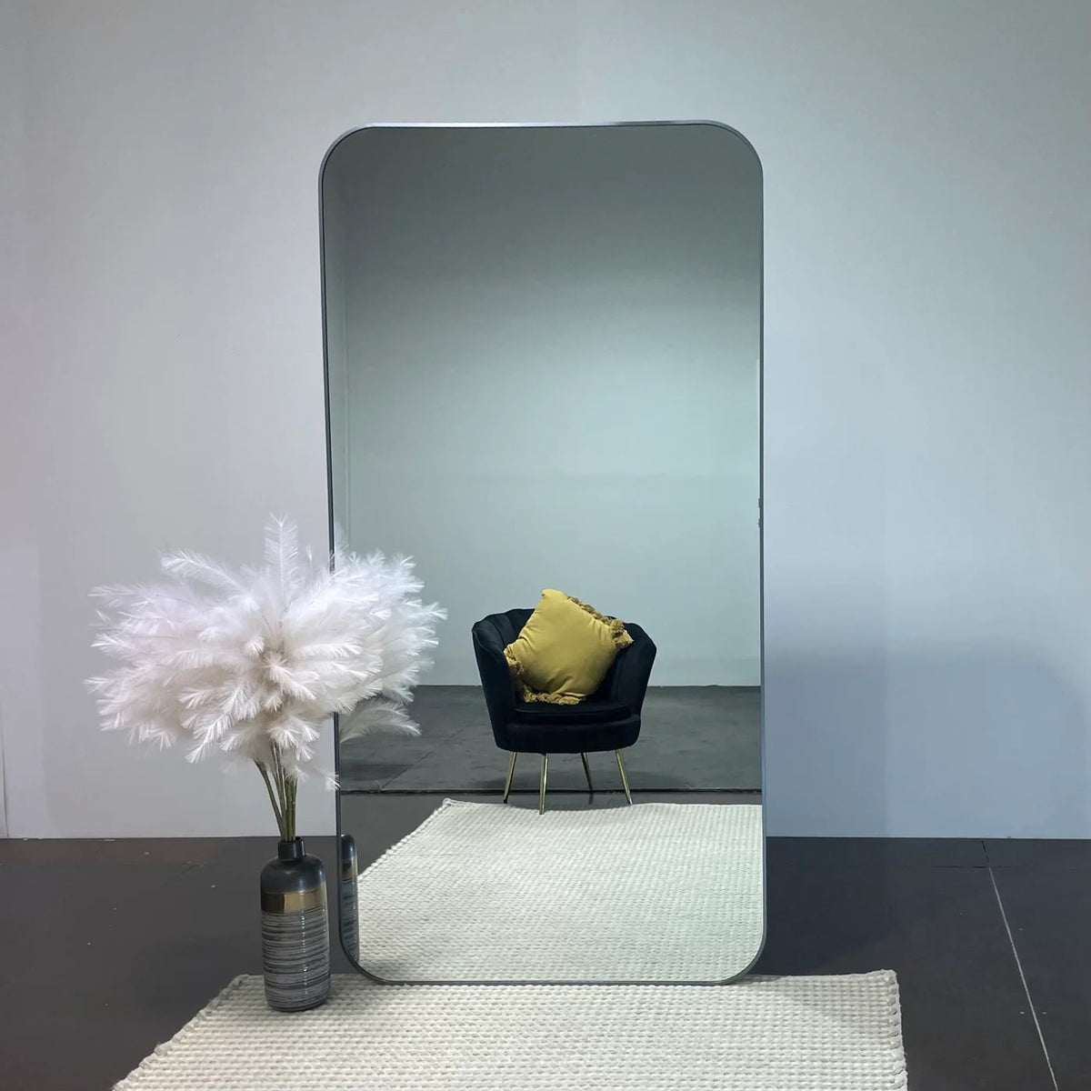 PINNACLE Large Rectangular Curved Mirror