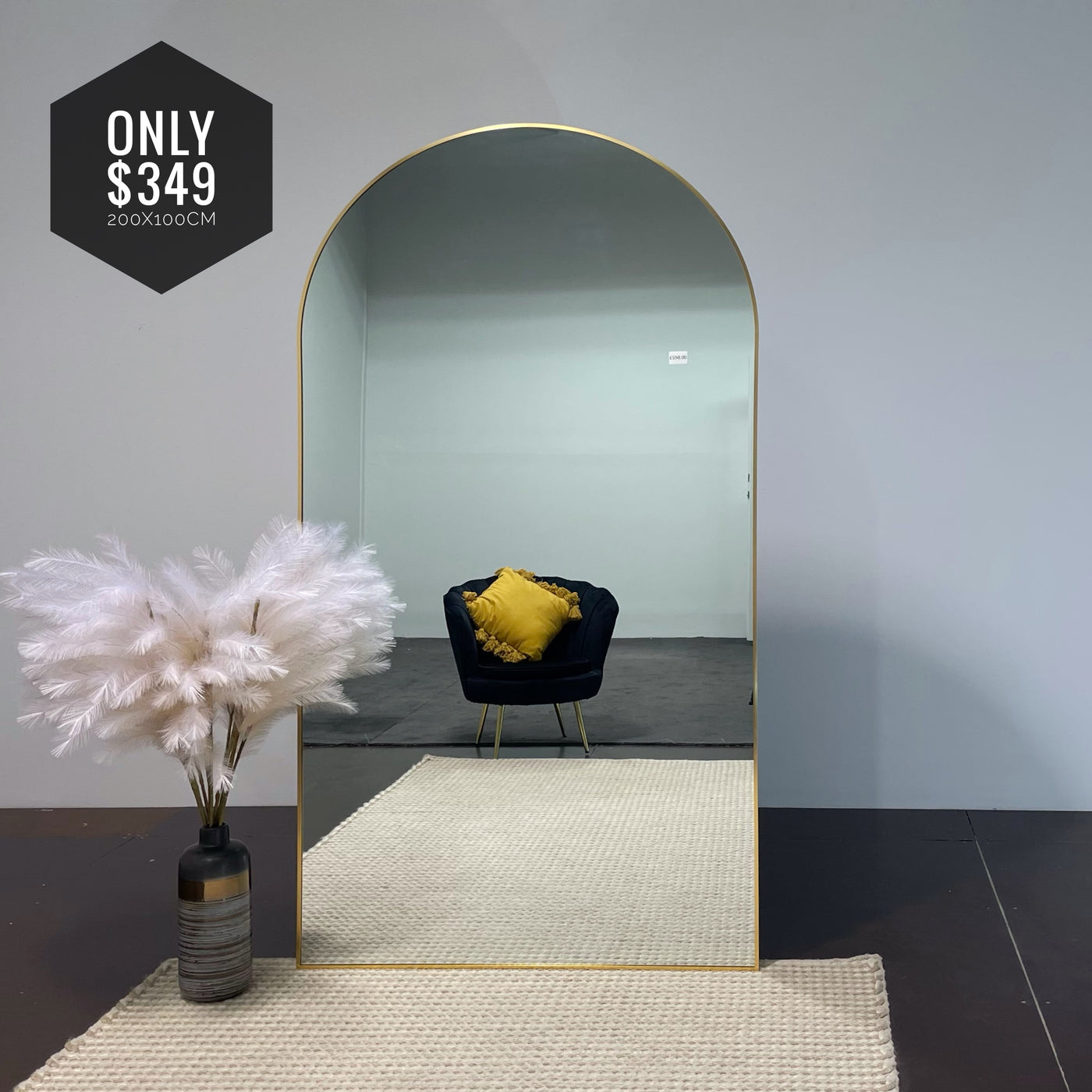 Clover Arch Mirror Minimalist Metal Frame