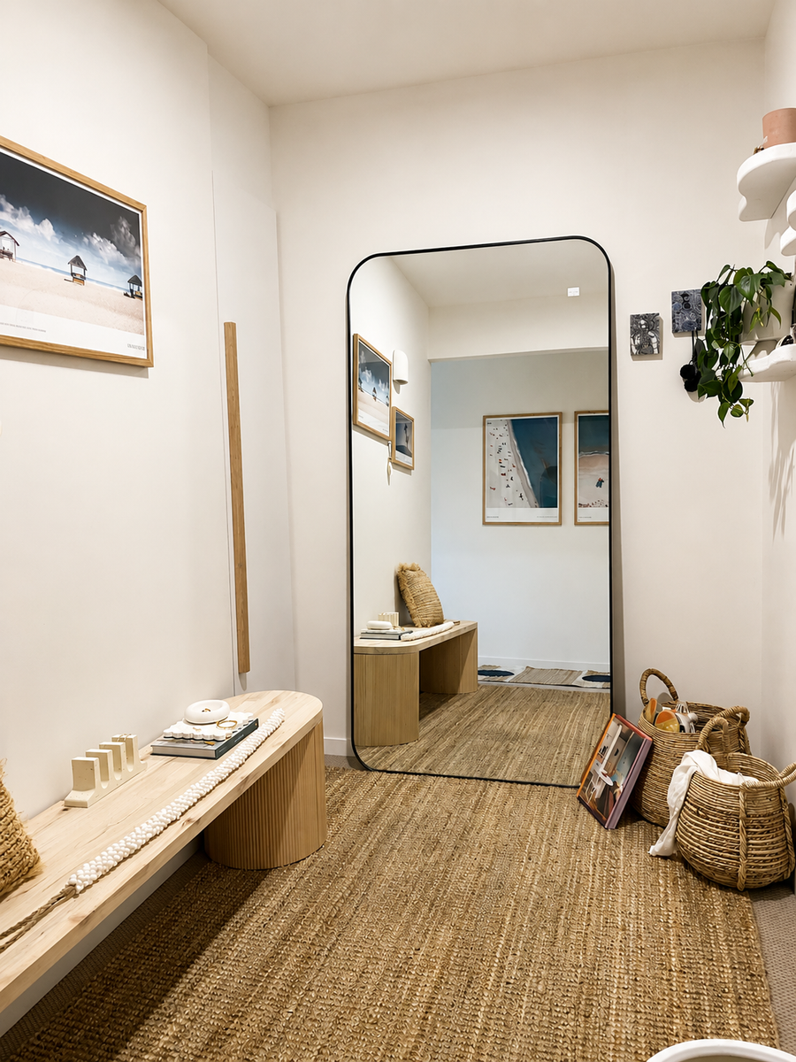 PINNACLE Large Rectangular Curved Mirror