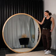 Round Wood Mirror From $88 to $399