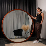 Round Wood Mirror From $88 to $399