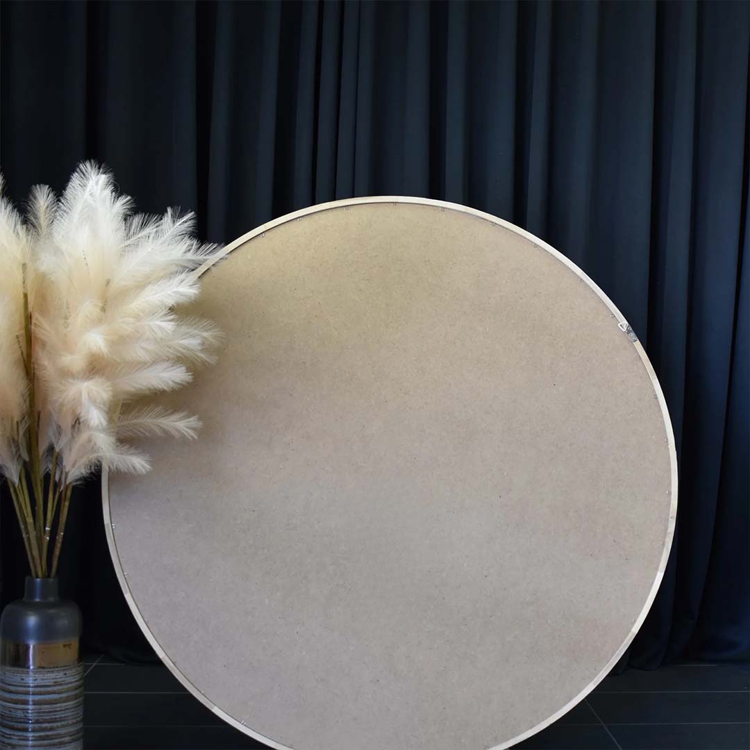 Round Wood Mirror Size 80cm - 110cm